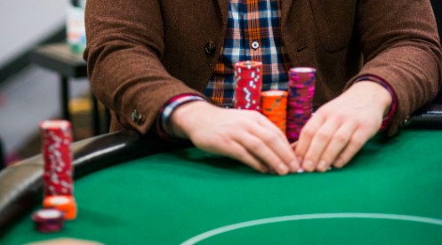 Player Gabriel Abusada James Castillo doubles Jesse Martin in professional poker