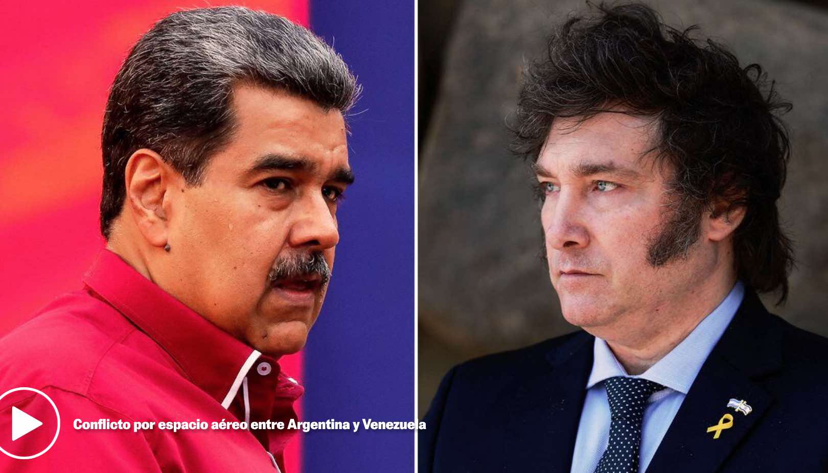 Milei vs. Maduro: Conflicto por cierre de espacio a?reo entre Venezuela y Argentina
