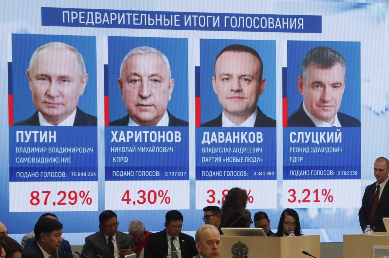 Triunfo arrollador de Putin en las elecciones